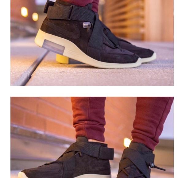 Nike Air Fear Of God Raid Black sz 4.5Y - Picture 2 of 10